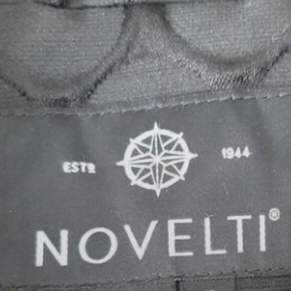 NOVELTI / Textural Tonal Polka Dot Fabric Modern Coat Jacket Sz 8 - Picture 11 of 13